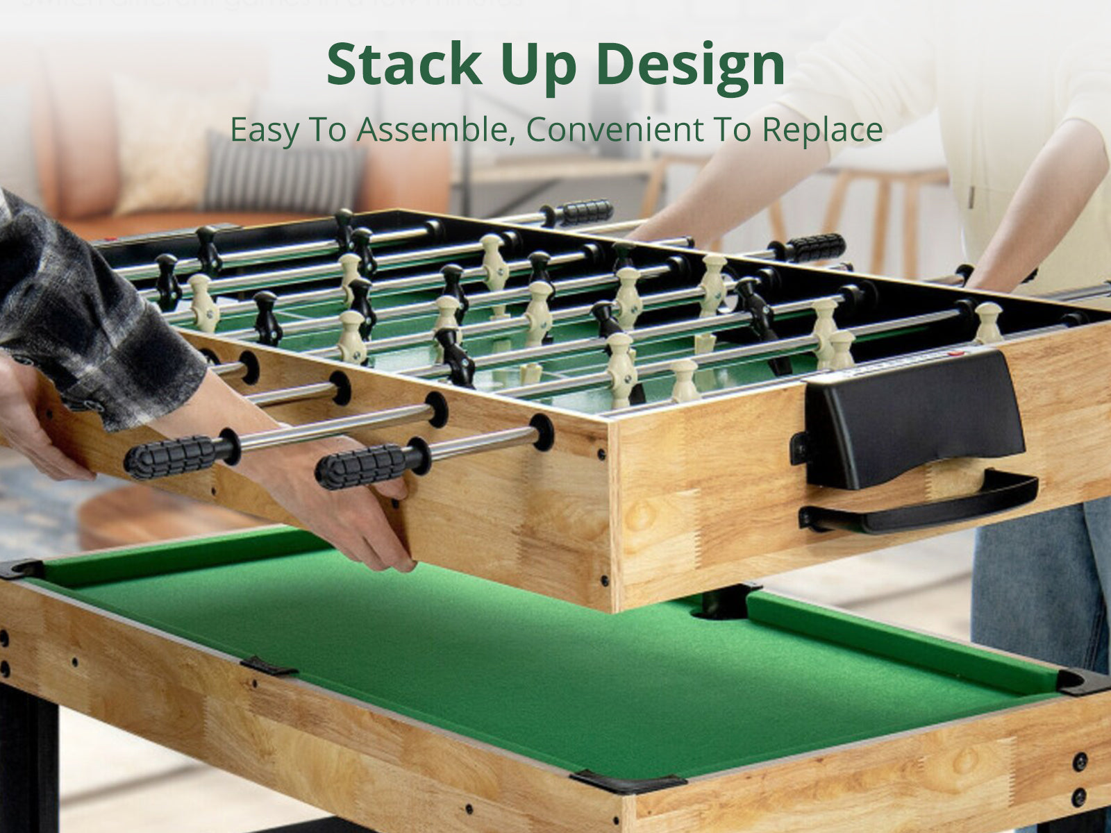10-in-1 Multi-function Foosball Table - 4 Ft
