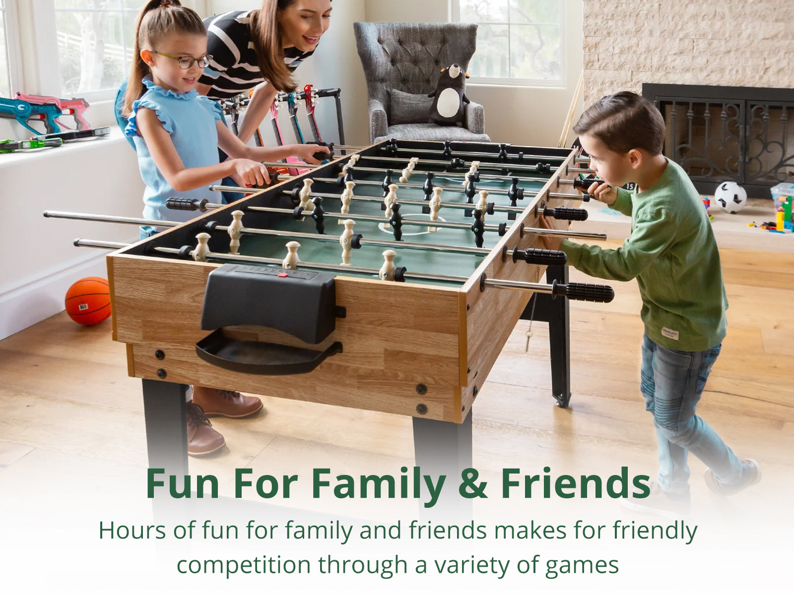 10-in-1 Multi-function Foosball Table - 4 Ft
