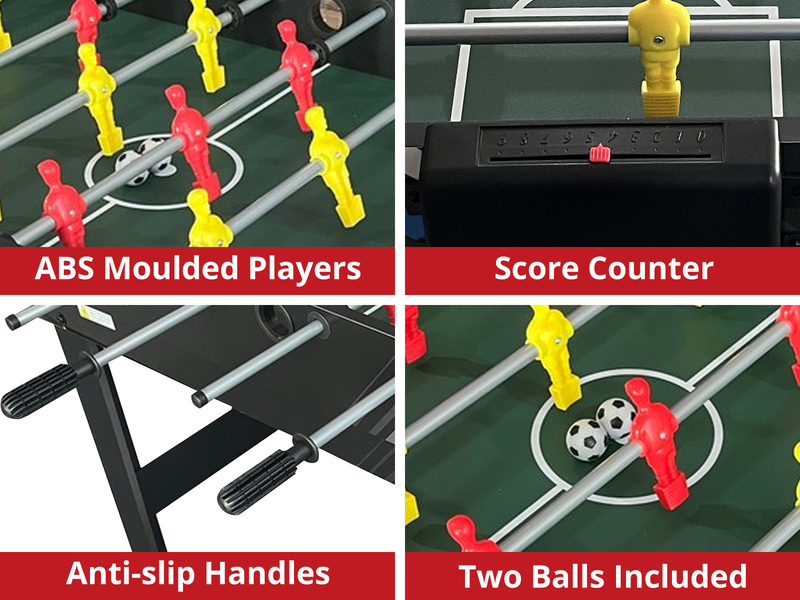 4-in-1 Multi-function Foosball Table - 4 Ft