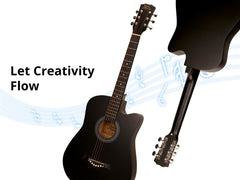 38'' Acoustic Guitar - Black