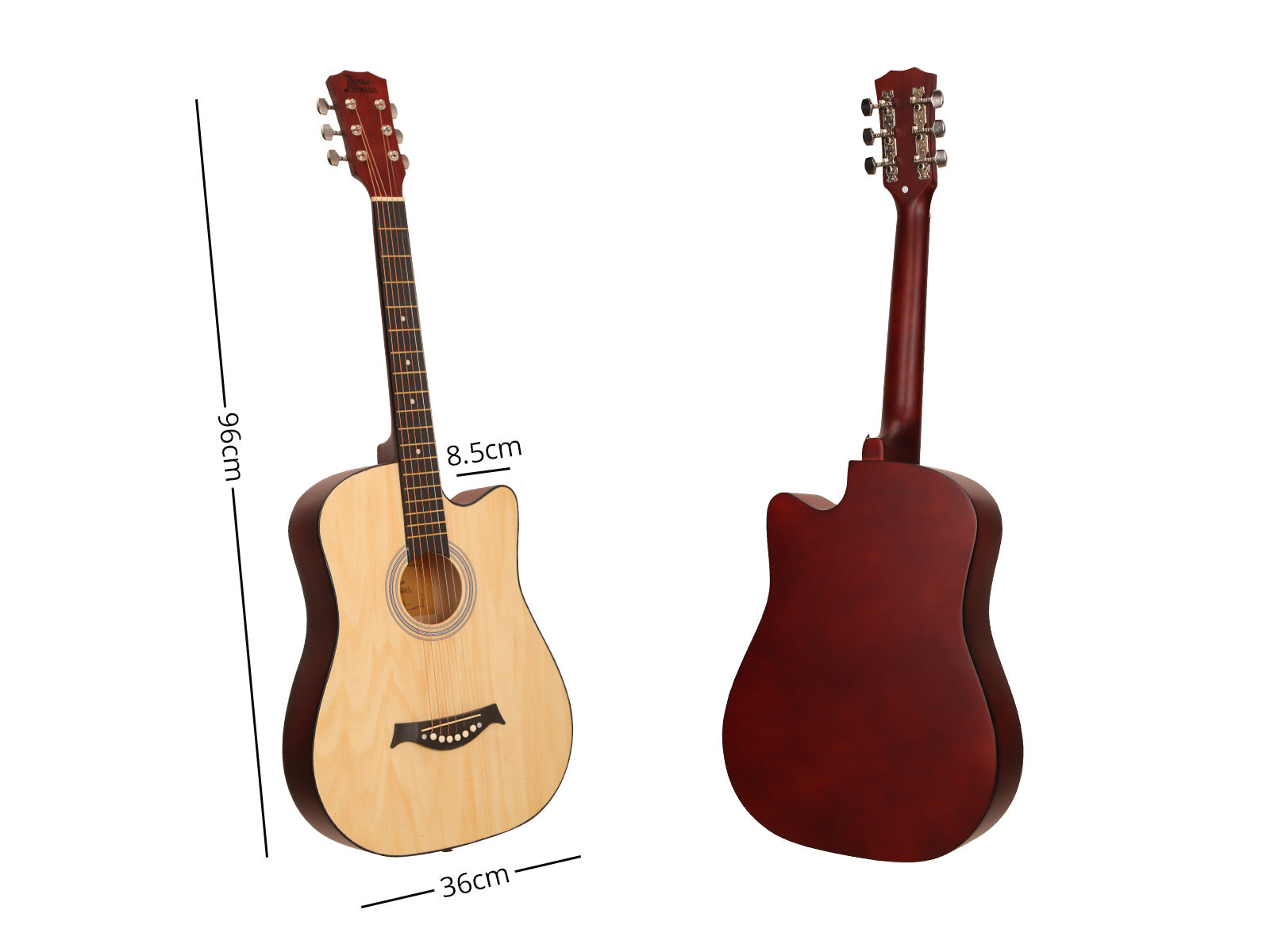 38'' Acoustic Guitar - Natural Wood
