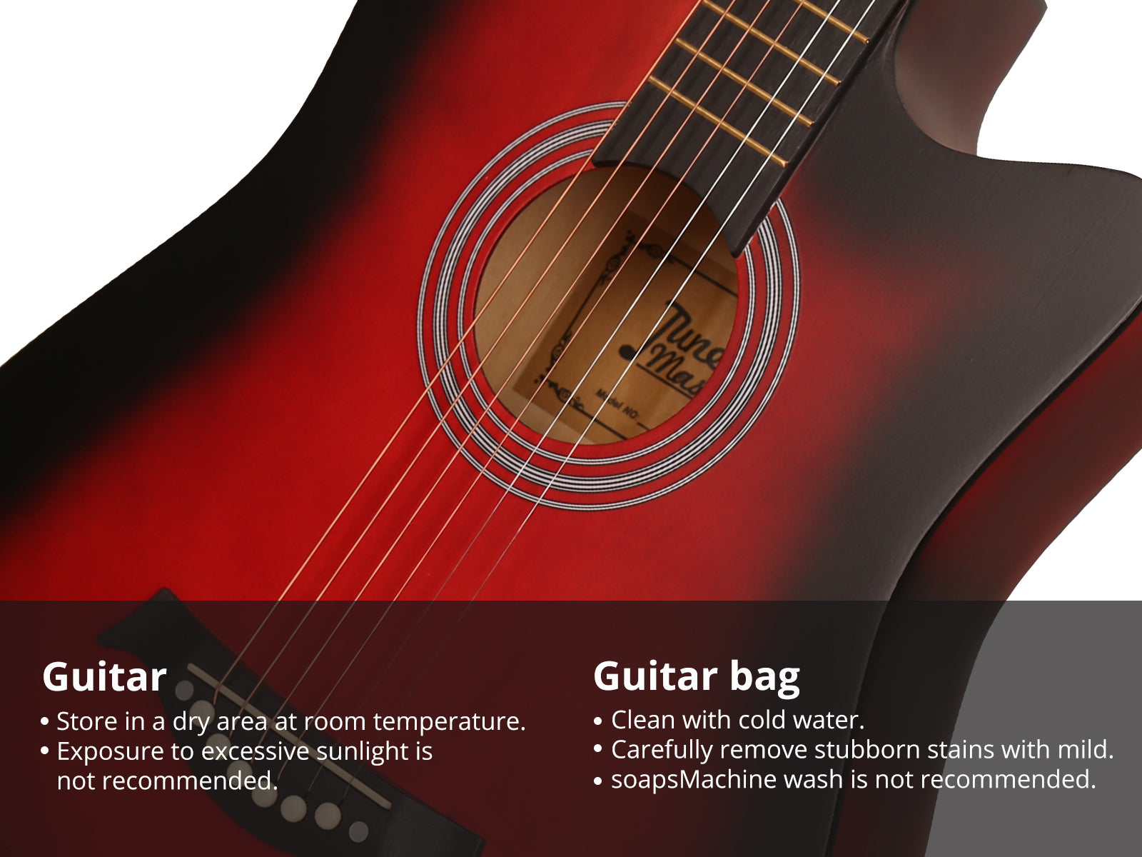 38'' Acoustic Guitar - Red