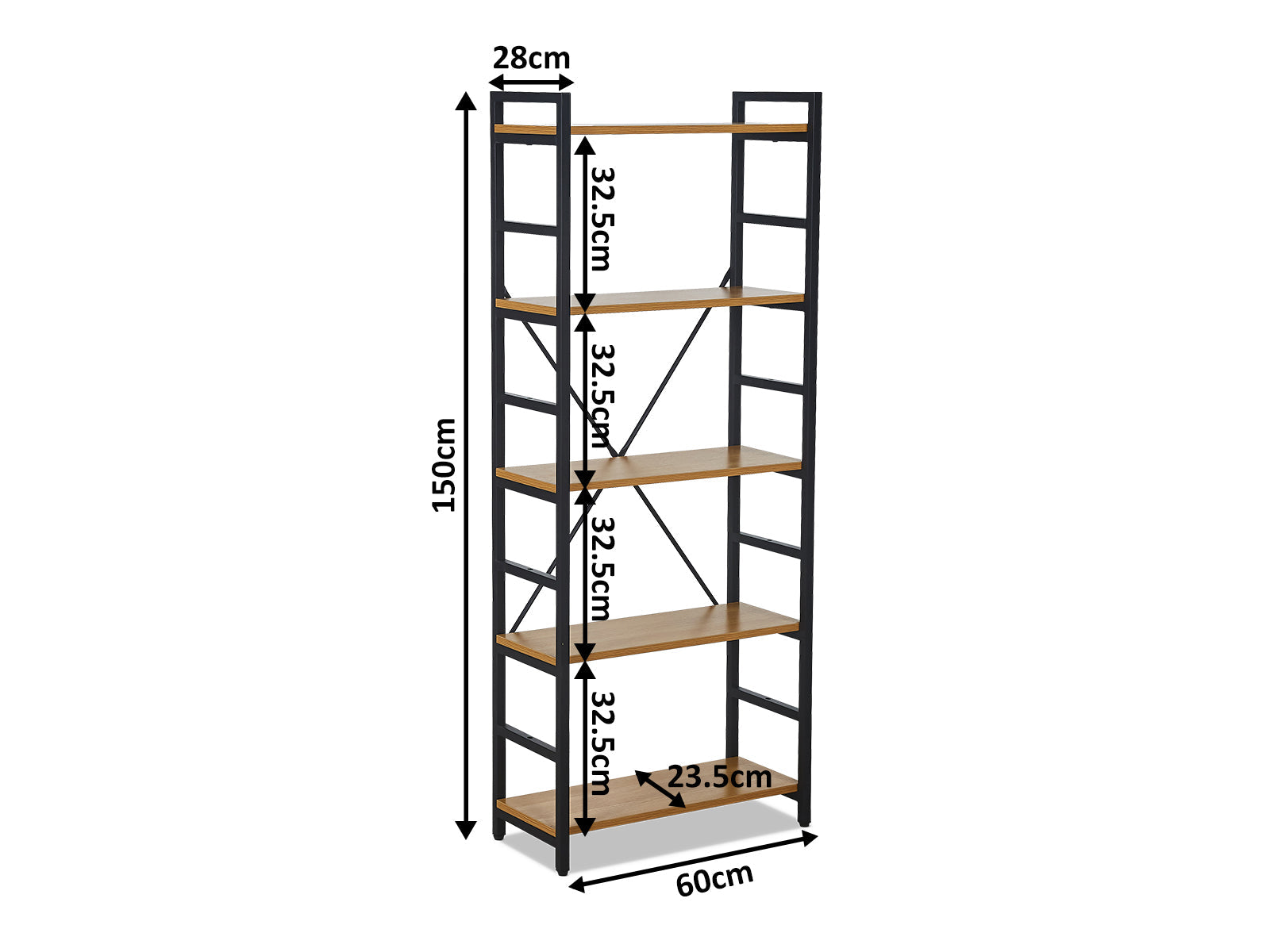 DS 5-Tier Commodity Metal Storage Shelf
