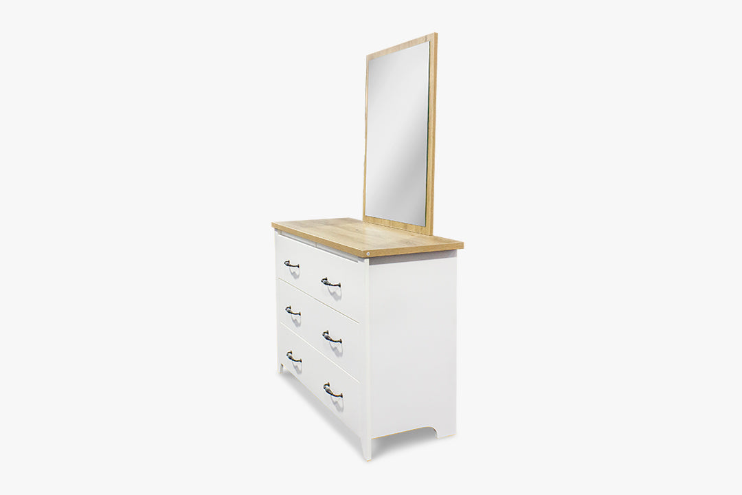 Adelle 4-Drawer Chest with Mirror