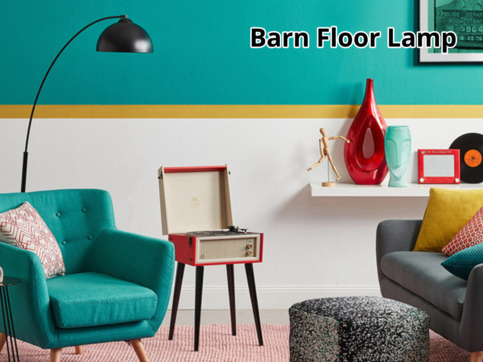 Barn Floor Lamp - Black