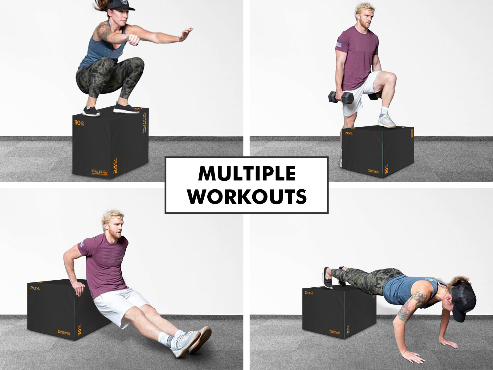 3-in-1 Foam Plyometric Box