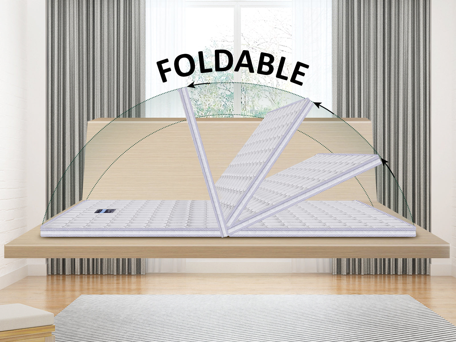 Cocoa Fibre Folding Mattress - Super King