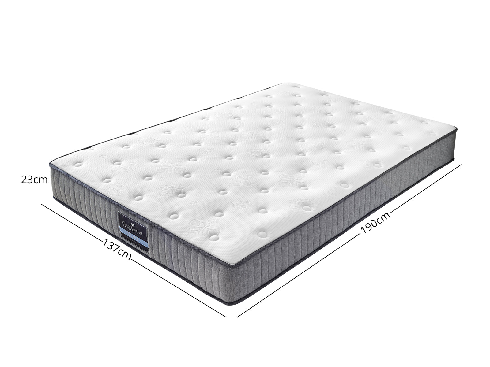 Dakota Metal Bed Frame & FIRM23 Mattress - Double
