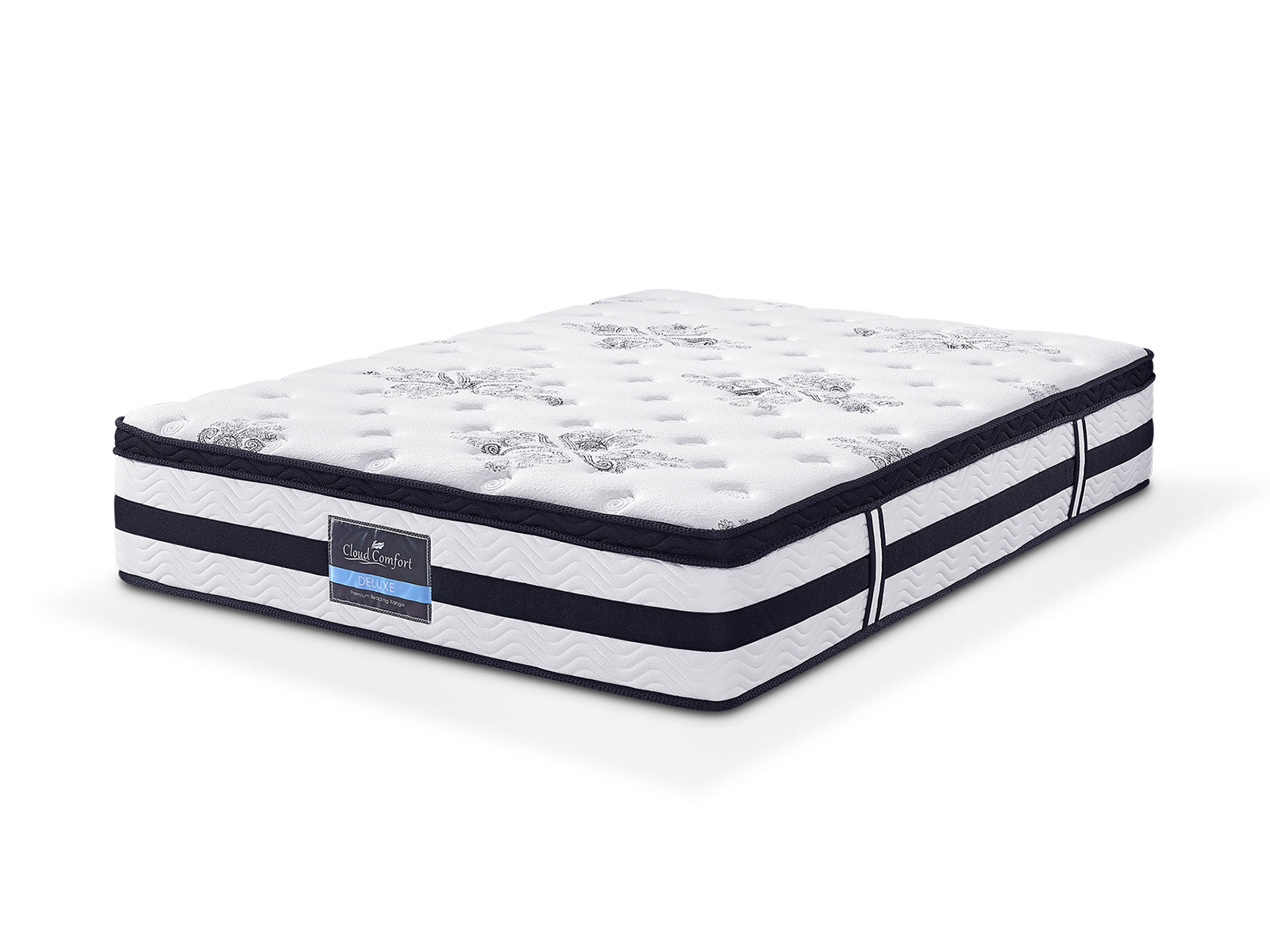 Darcy Metal Bed Frame Black & K34 Mattress - Queen