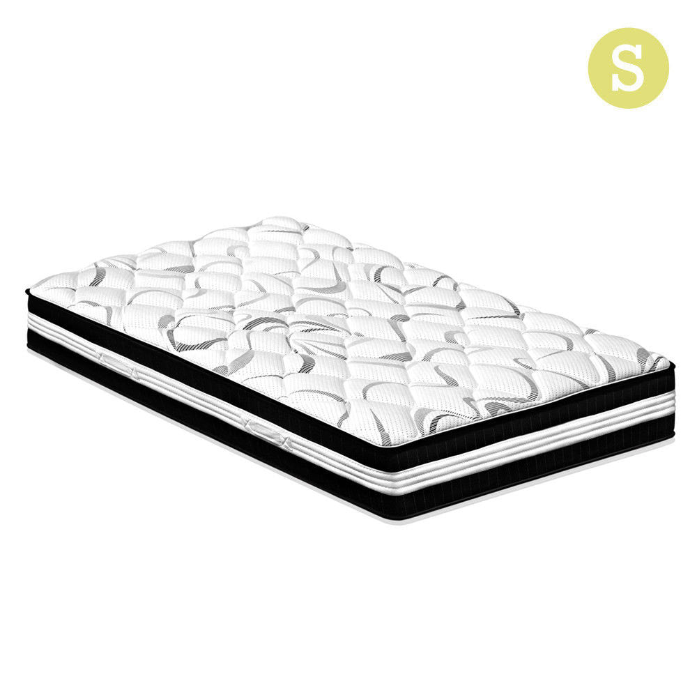 Darcy Metal Bed Frame Black & L30 Mattress - Single