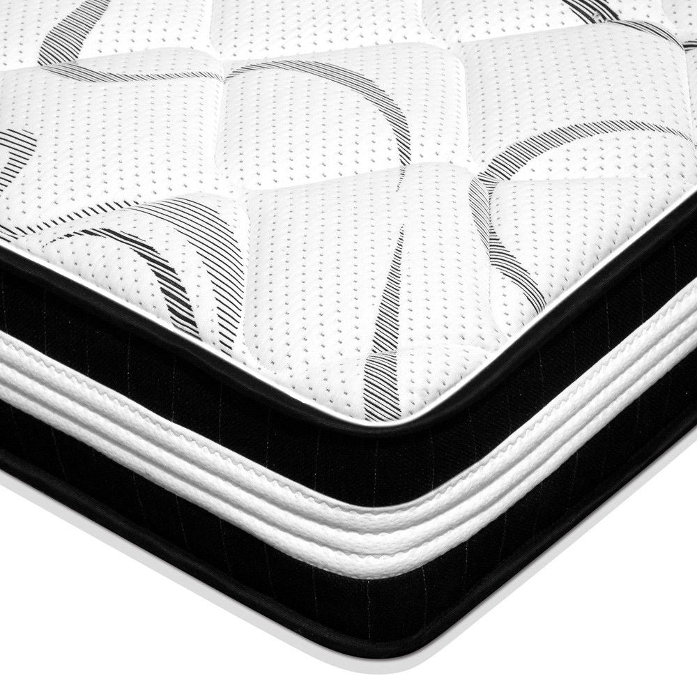 Darcy Metal Bed Frame Black & L30 Mattress - Single