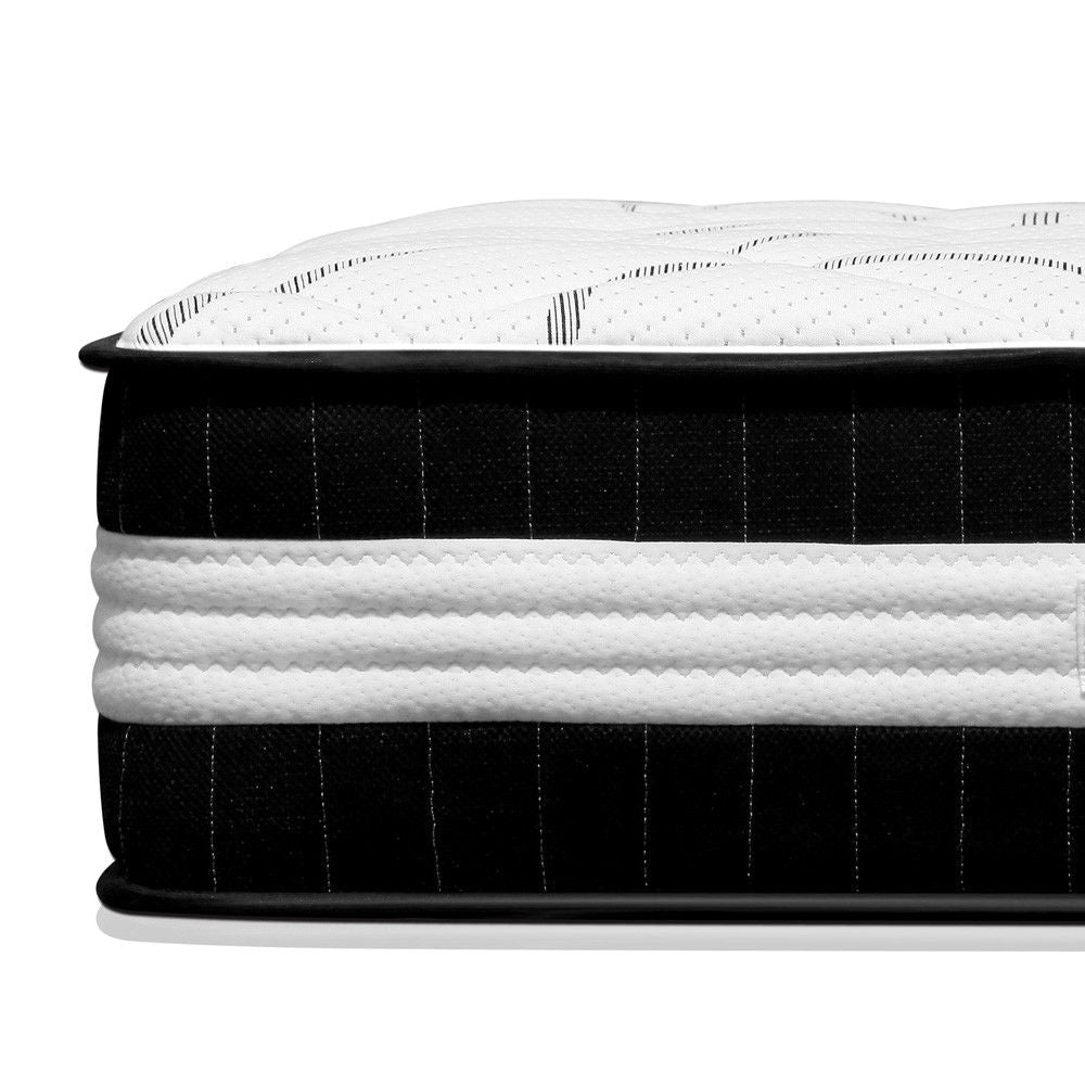 Darcy Metal Bed Frame Black & L30 Mattress - Single