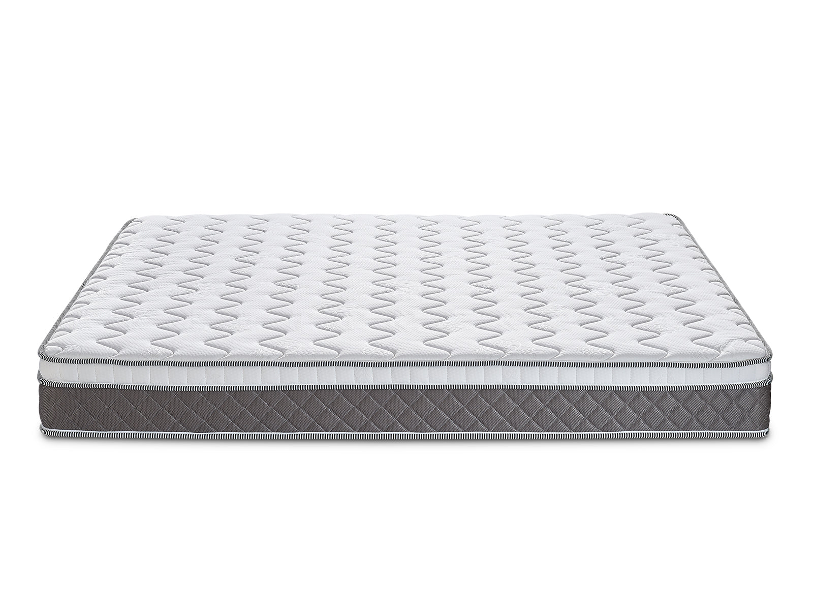 Darcy High Back Metal Bed Frame Black & MEM 23 cm Mattress - King