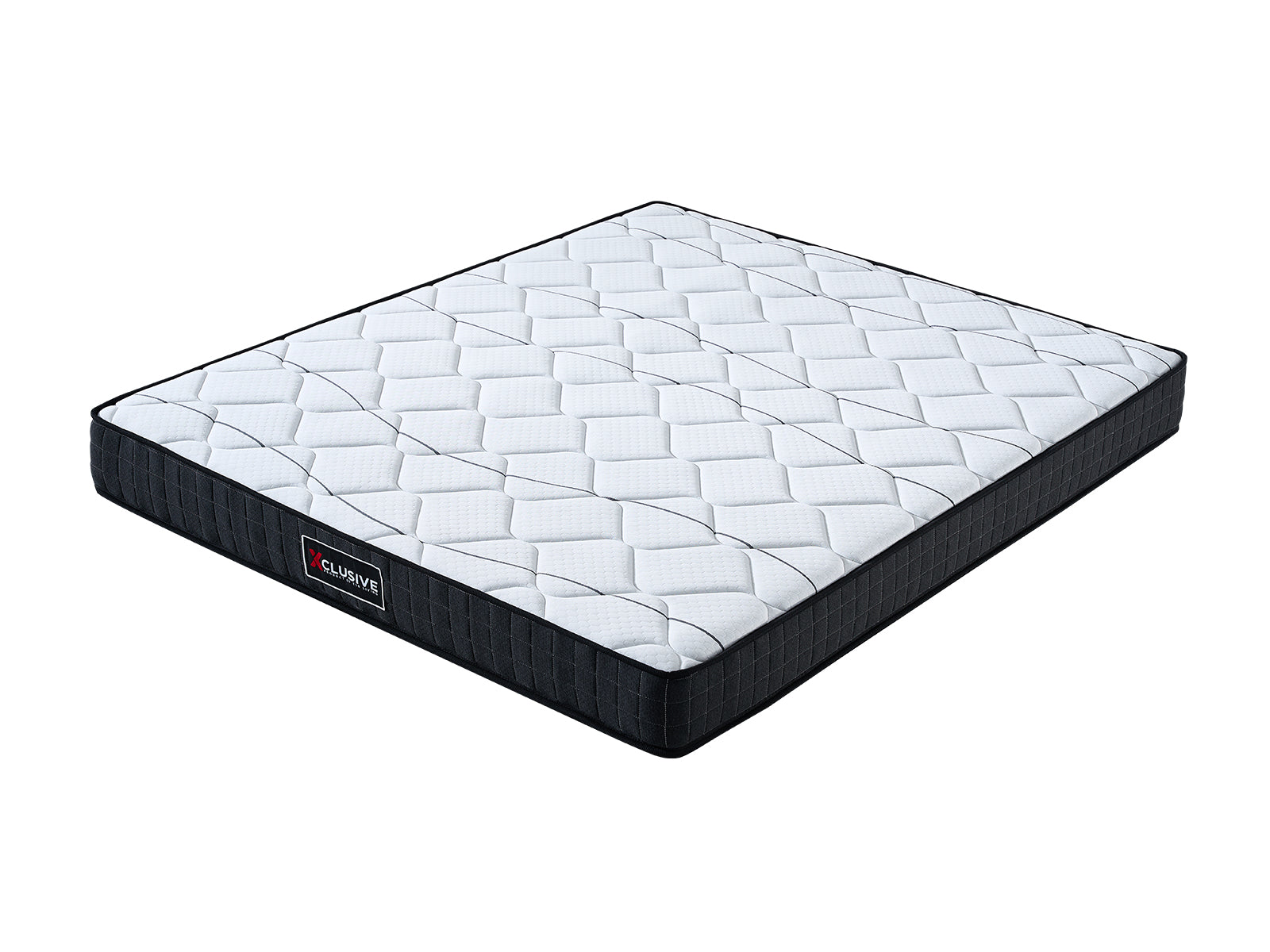 Darcy Metal Bed Frame Black & Xclusive X20 Mattress - King