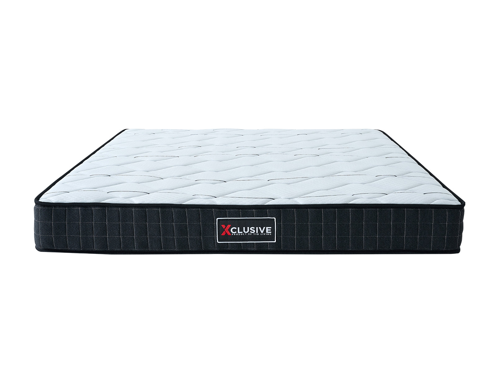 Darcy Metal Bed Frame Black & Xclusive X20 Mattress - King