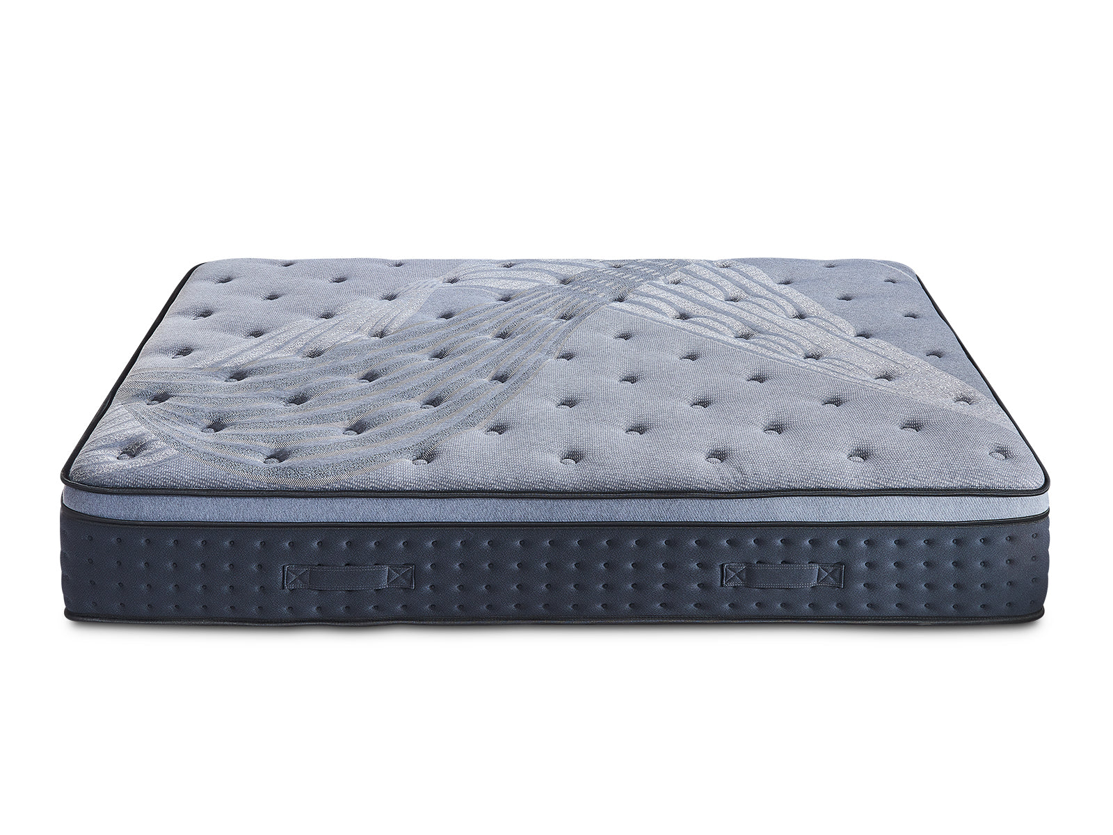 Darcy Metal Bed Frame White & Euro Top Mattress B34 - Queen