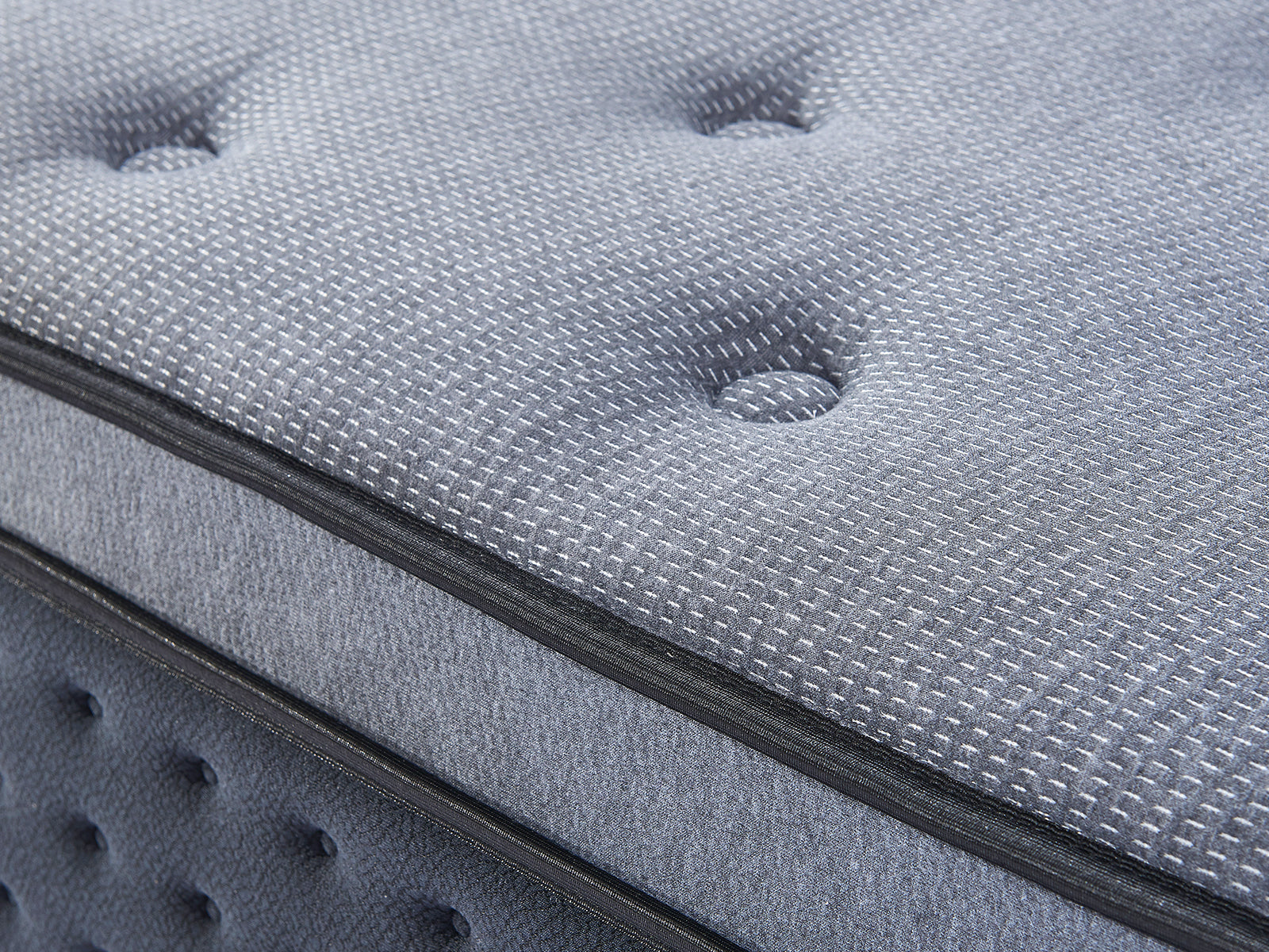 Darcy Metal Bed Frame White & Euro Top Mattress B34 - Queen