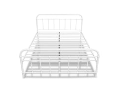 Darcy Metal Bed Frame White & FIRM23 Mattress - Queen