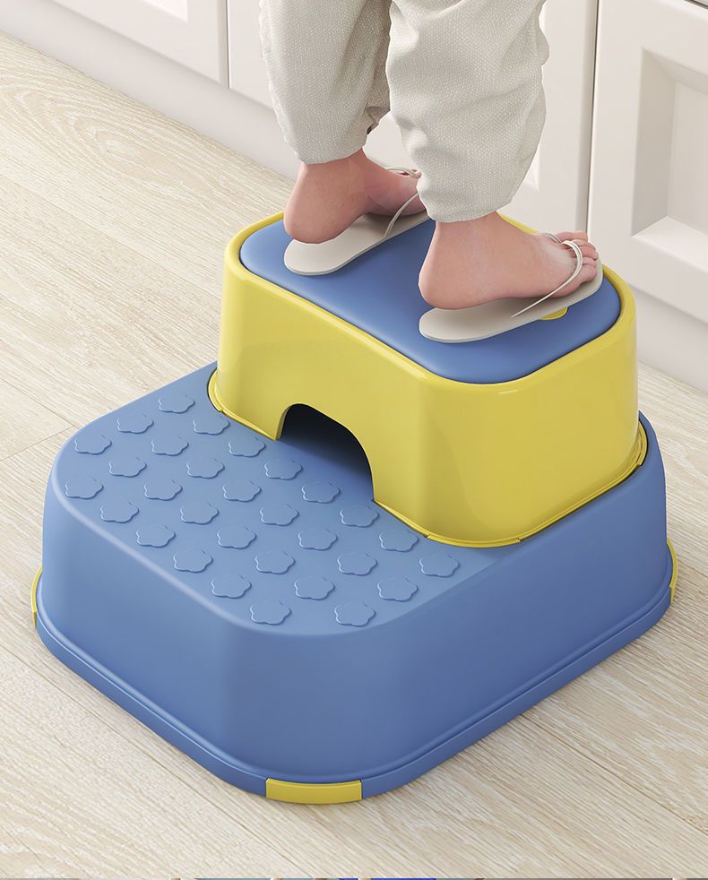 DS BS  2-in-1 Practical Non-Slip Step Stool for Kids-Blue