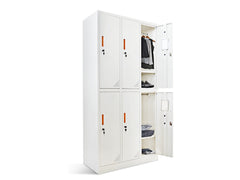 6-Door Locker - Creamy White