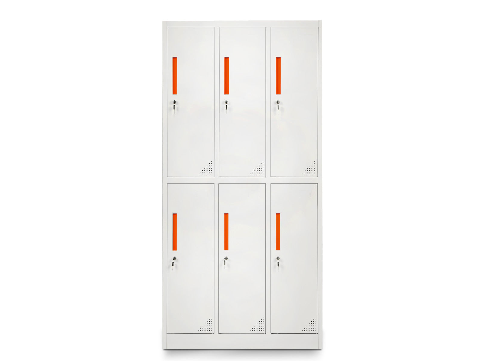 6-Door Locker - Creamy White