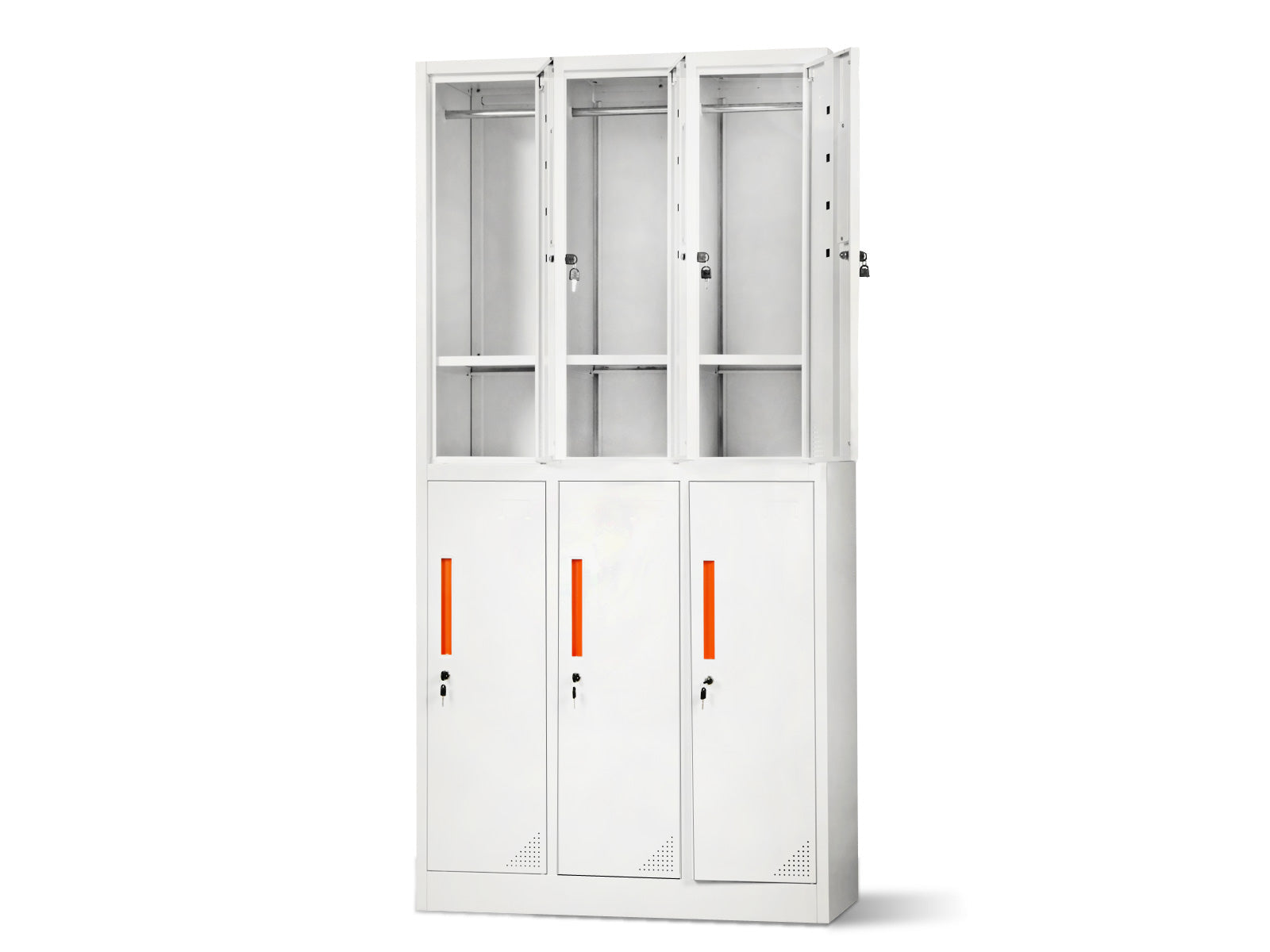 6-Door Locker - Creamy White