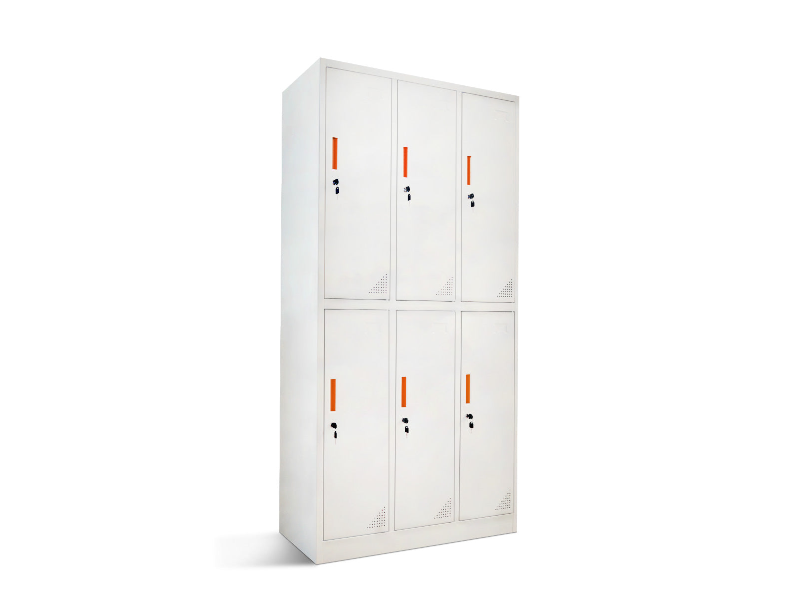 6-Door Locker - Creamy White