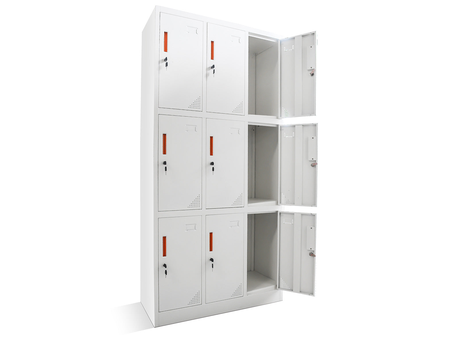 9-Door Locker - Creamy White