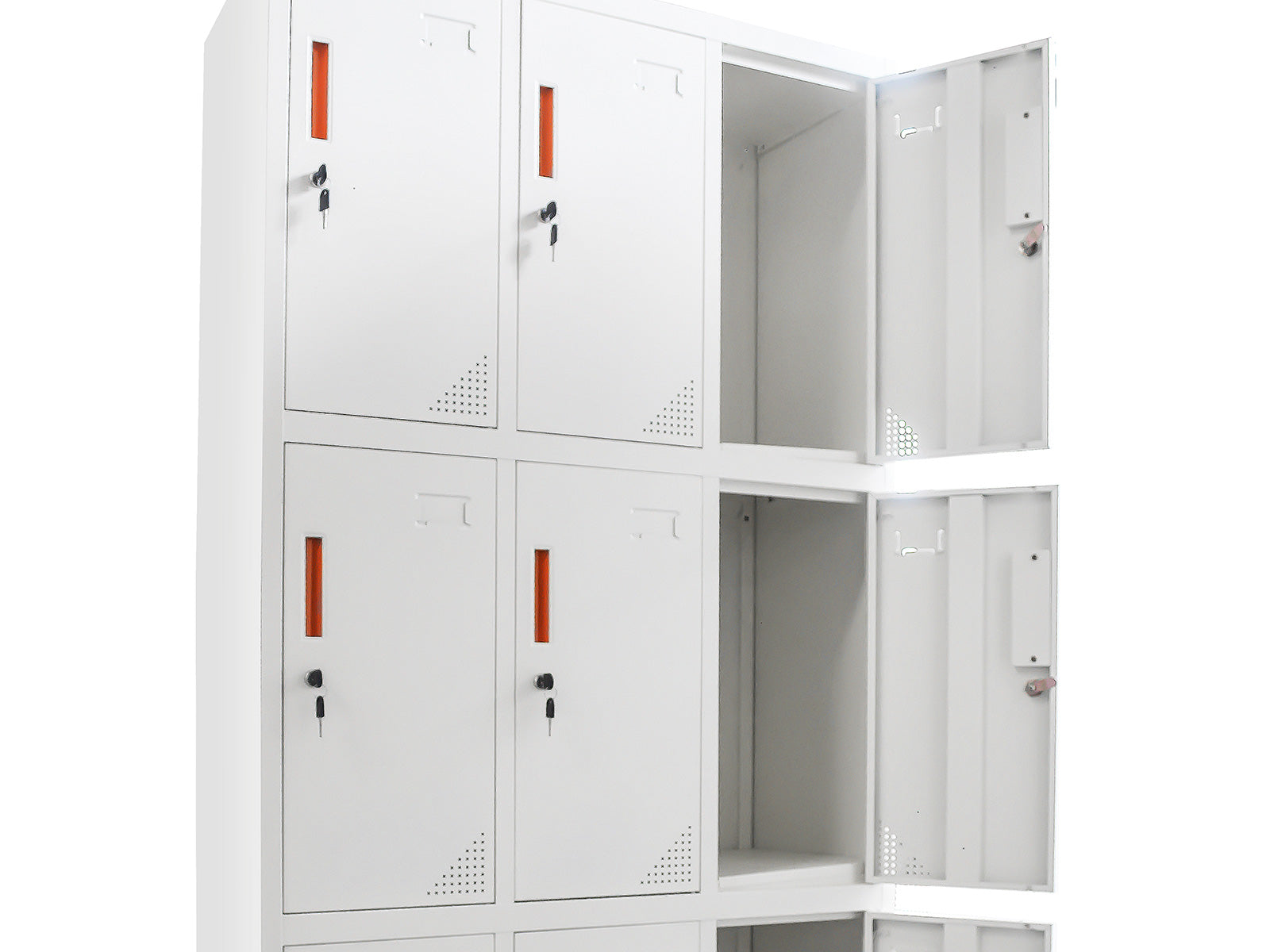 9-Door Locker - Creamy White