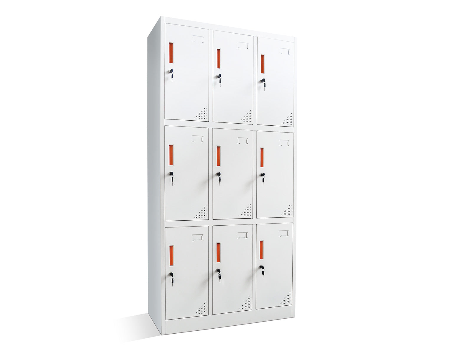 9-Door Locker - Creamy White