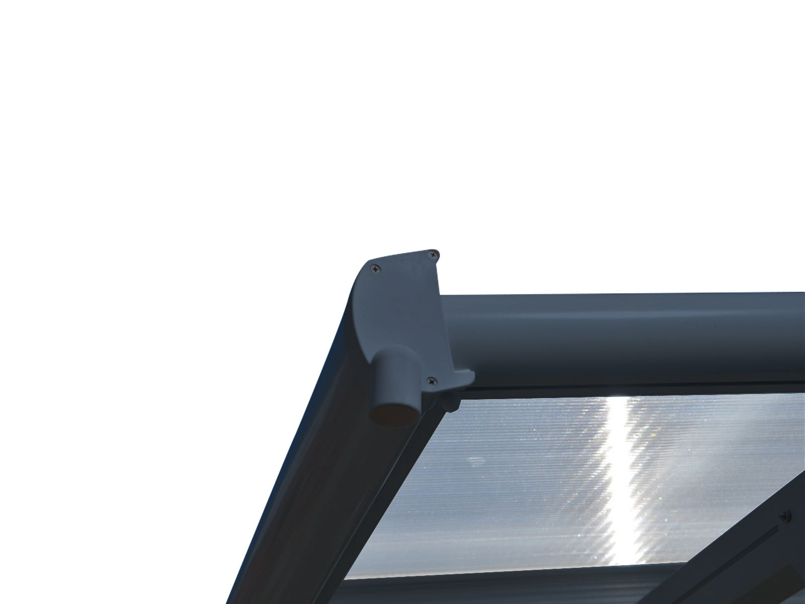 Aluminium Patio Canopy Grey - 10ft x 14ft