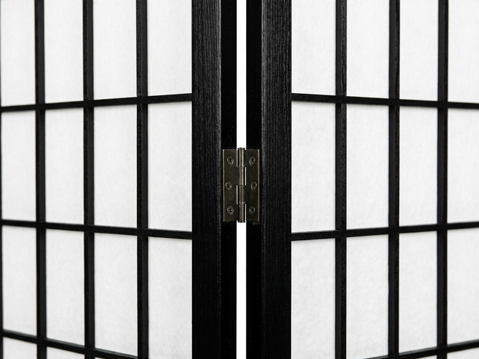 4-Panel Room Divider E P1 - Black