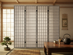 4-Panel Room Divider E P1 - White