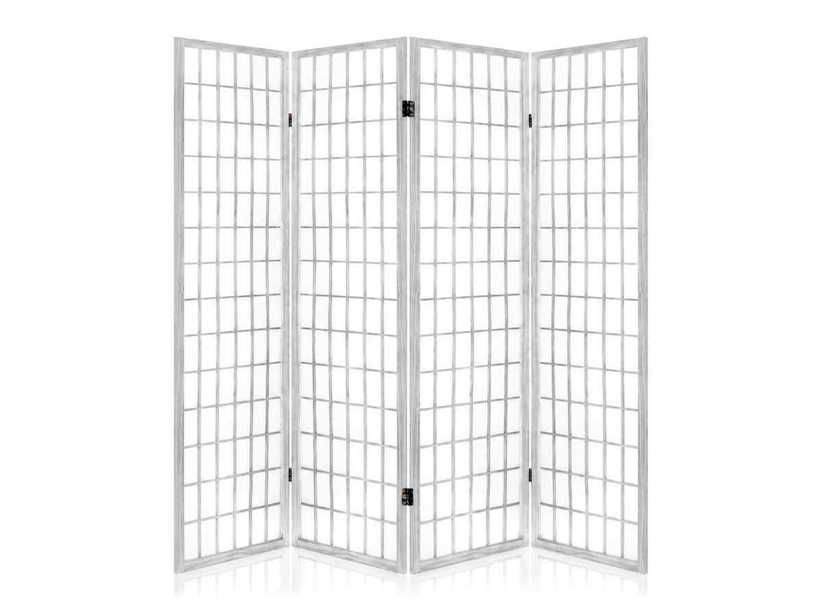 4-Panel Room Divider E P1 - White