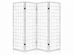 4-Panel Room Divider E P1 - White