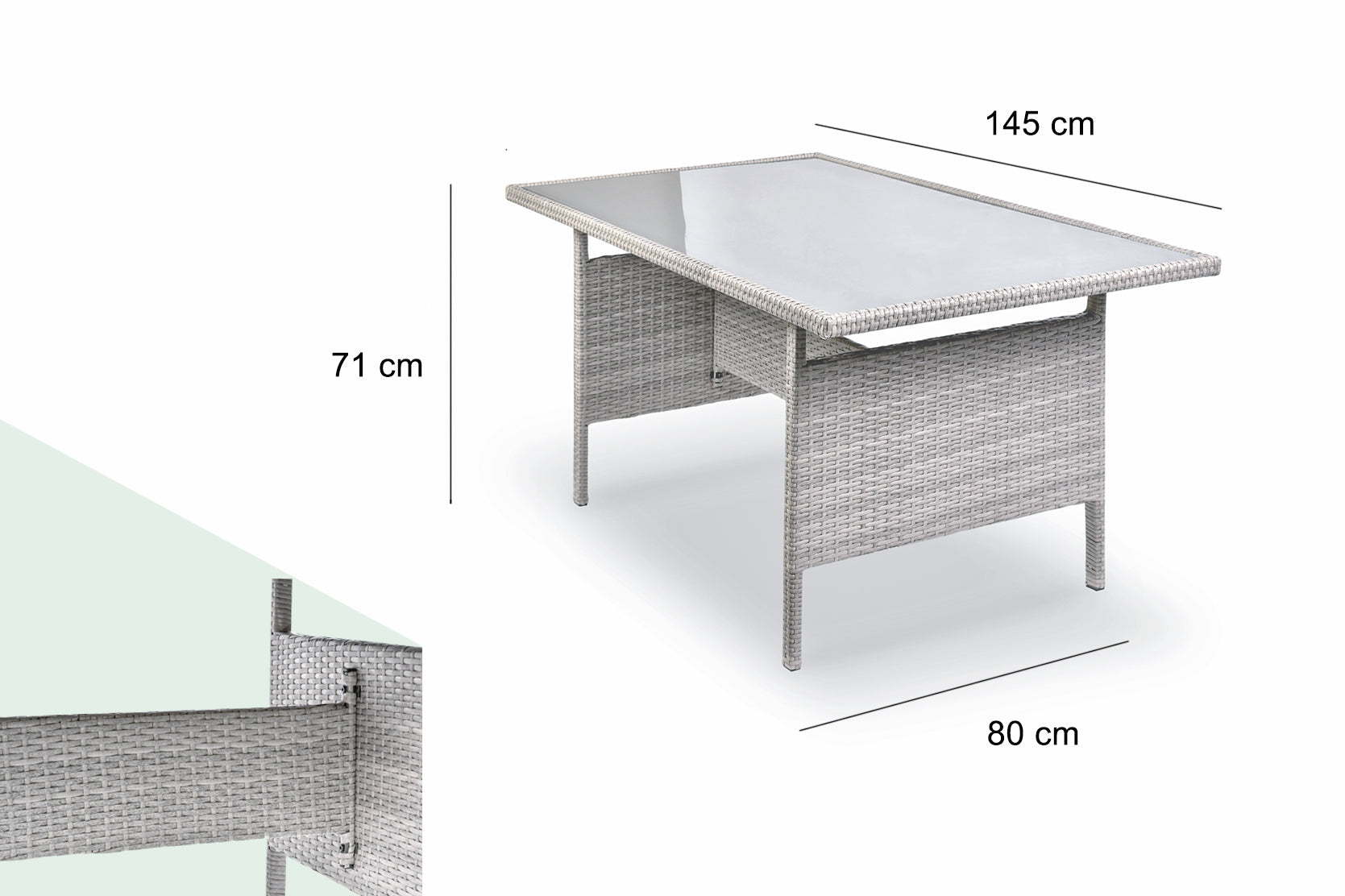 Catania 4-Piece Steel Outdoor Dining Set