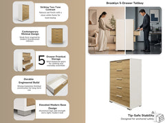 Brooklyn 5-Drawer Tallboy