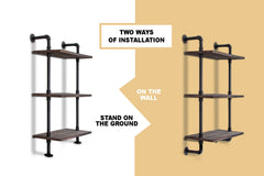 3-Tier Pipe Shelf