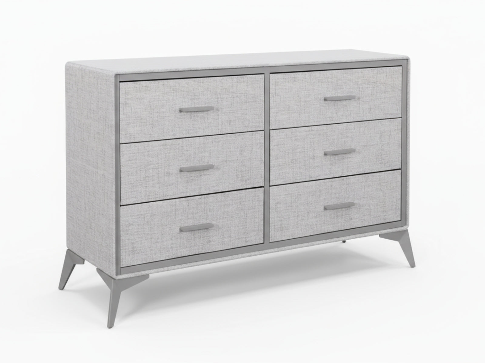 Delani 6-Drawer Lowboy - Grey