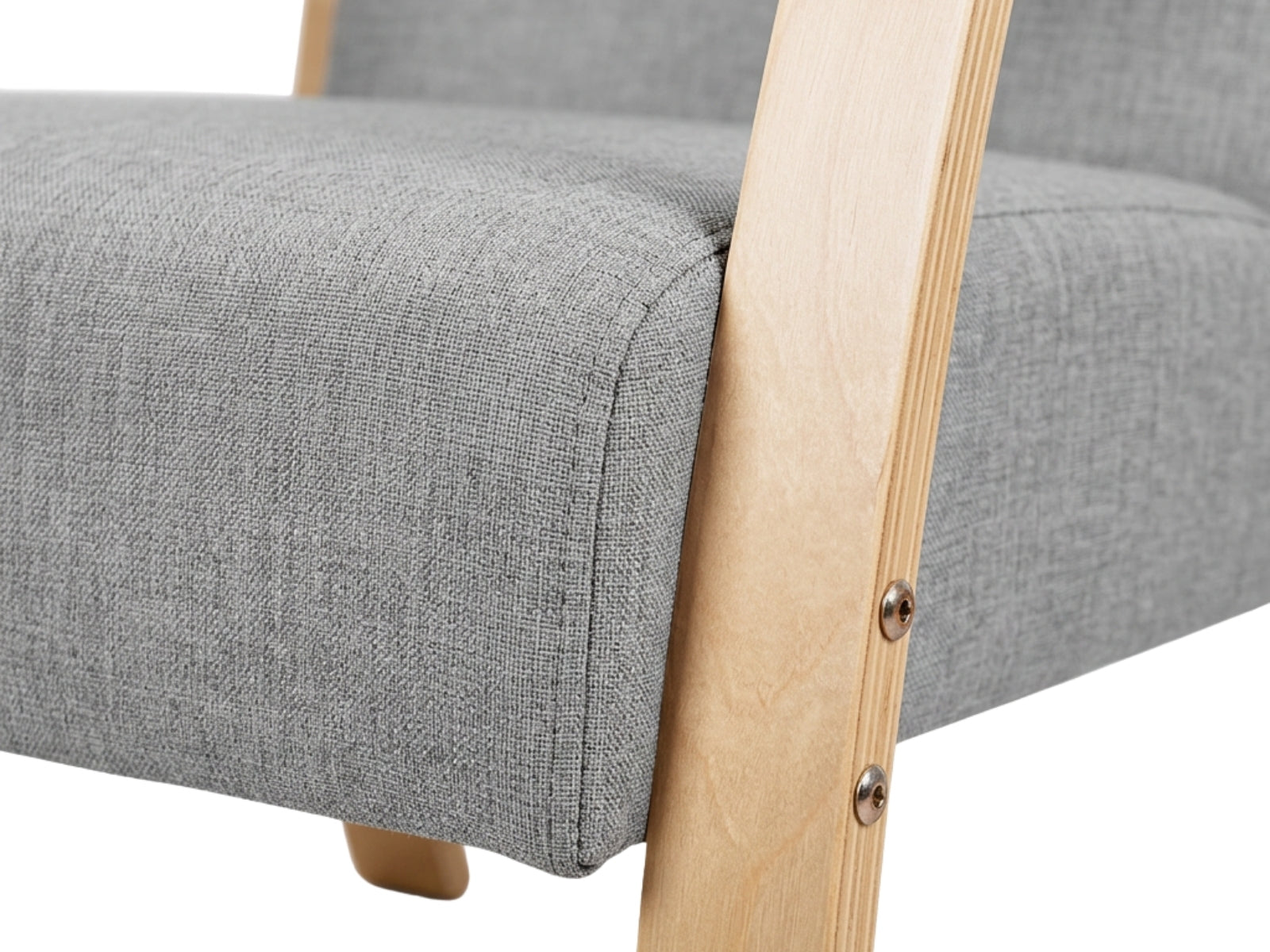 Bentwood Linen Sofa - Grey