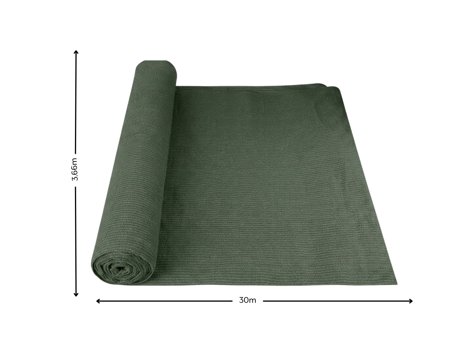 100gsm Green Shade Cloth - 3.66m x 30m