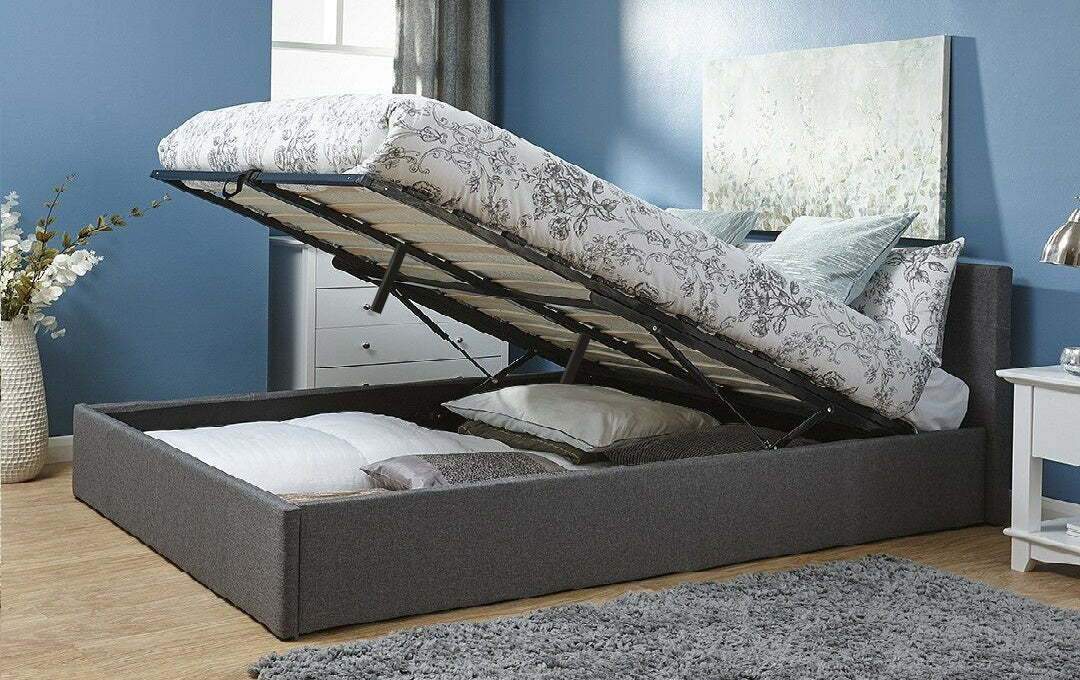 Bass Storage Bed Frame Grey - Double