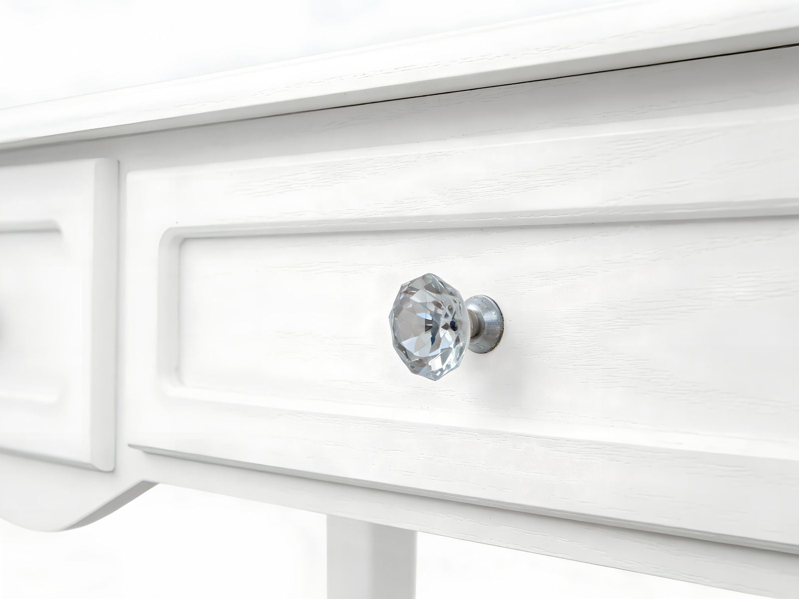 3-Drawer Console Table - White