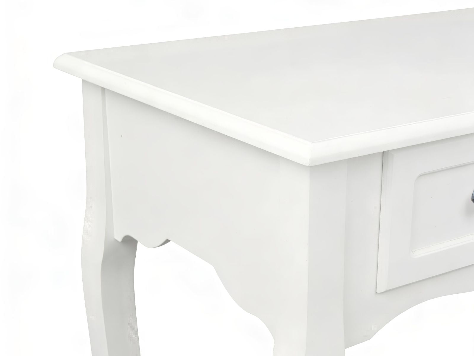 3-Drawer Console Table - White