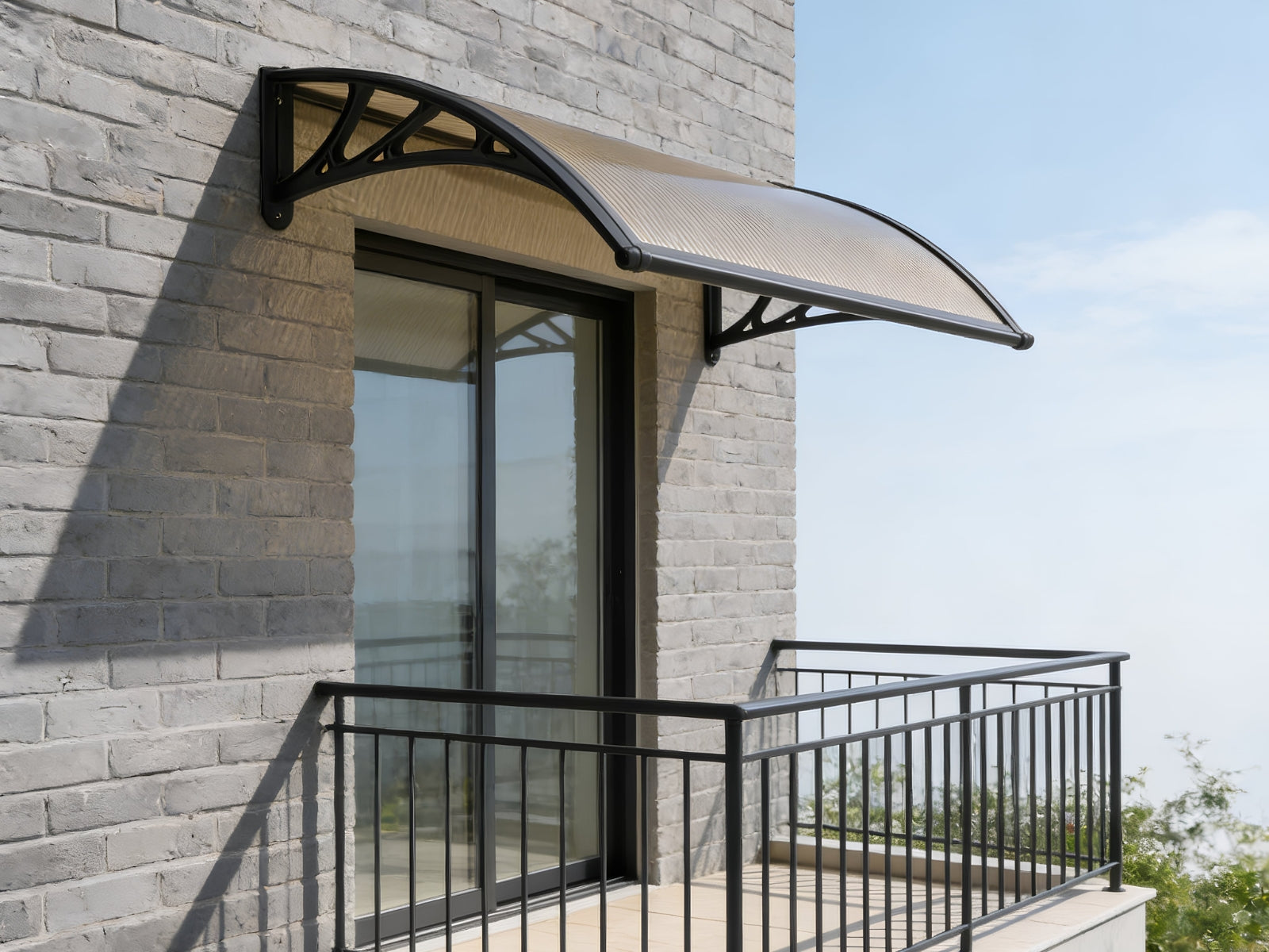 Brown Window Awning 100cm x 120cm