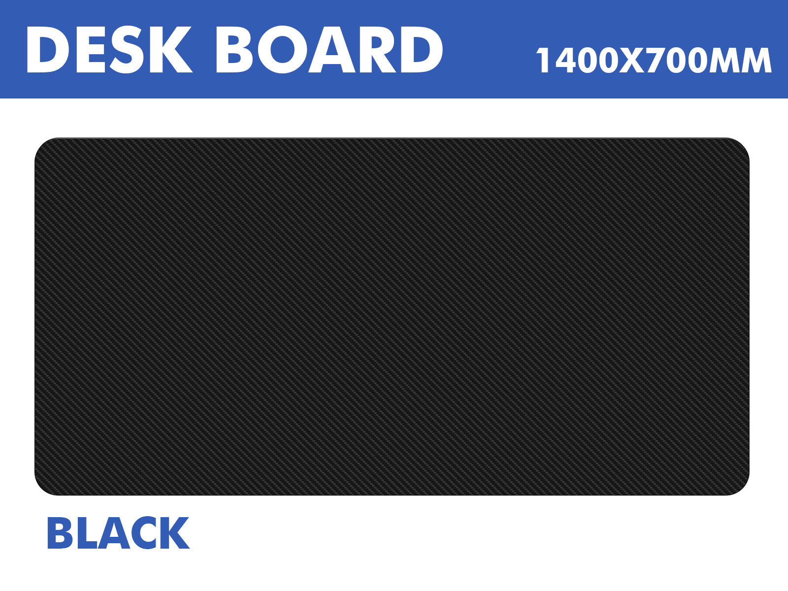 18mm Table Top 140 x 70 cm - Black