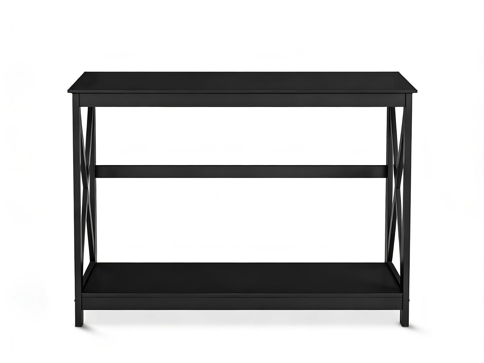 Console Table With Shelf - Black