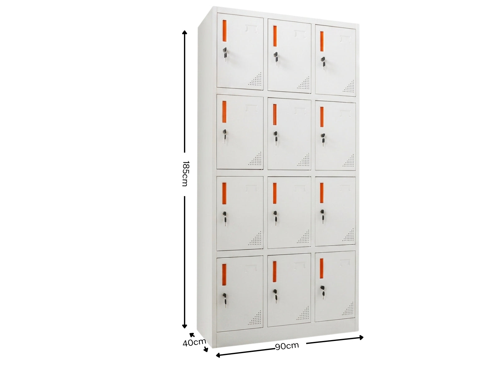 12-Door Locker - Creamy White