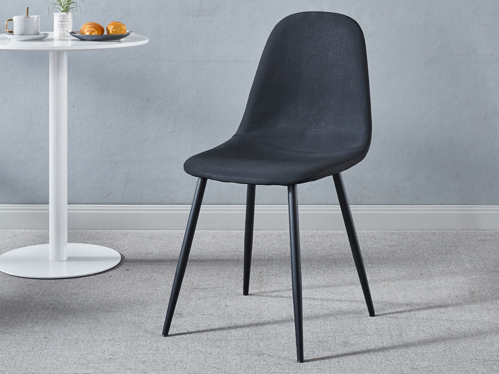 Axis PU Dining Chair Black - Set of 4