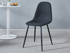 Axis PU Dining Chair Black - Set of 4
